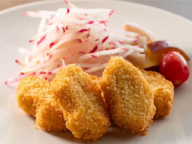 山古志の復興メニュー「ふ（麩）っカツ（復活）」